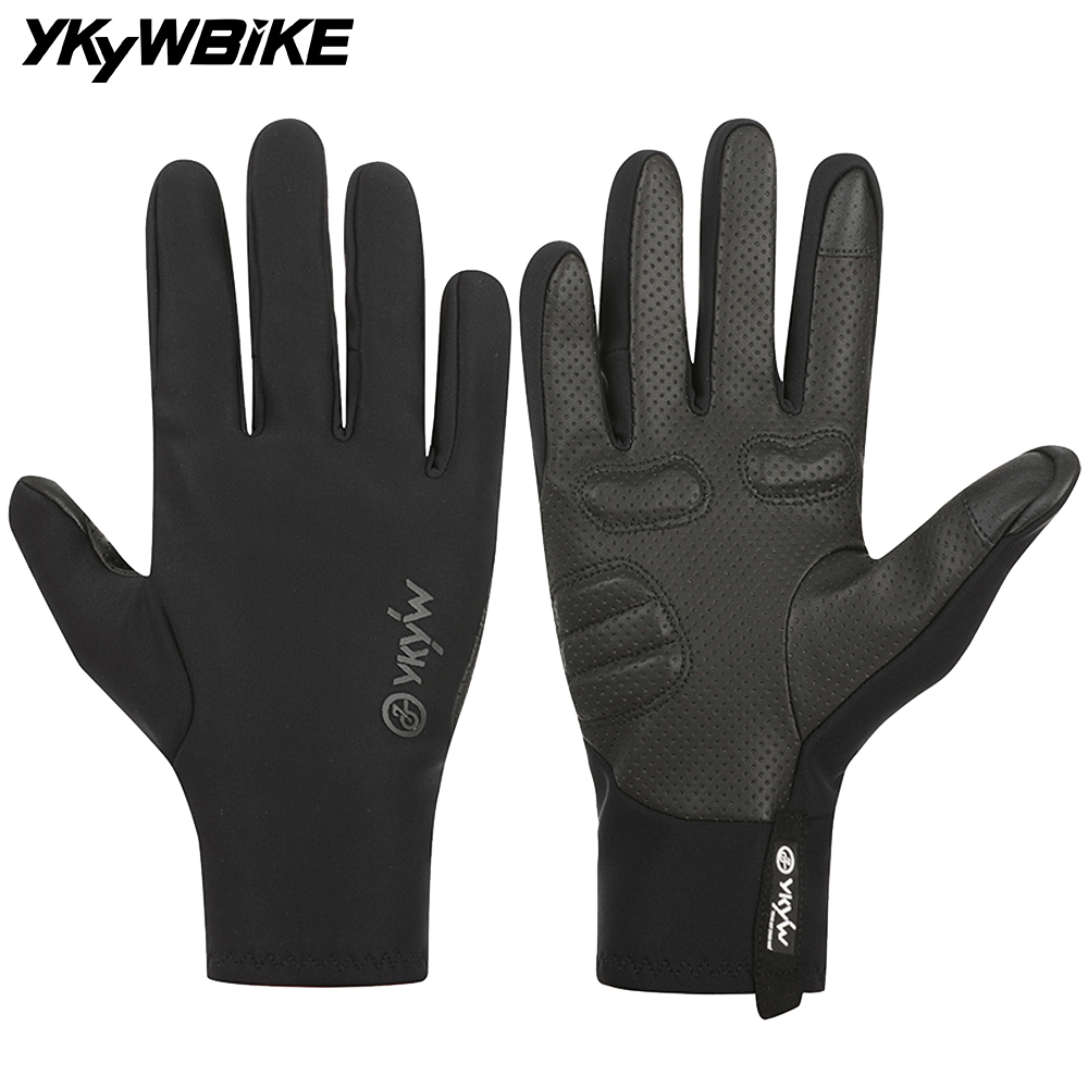 Cycling Glove Padded - YKYWBIKE Cycling Gloves Full Finger 0-15°C