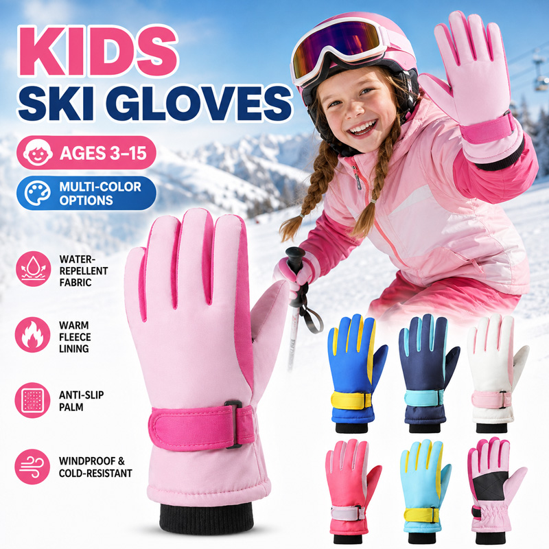 Gardening Glove Waterproof - Kids Winter Ski Gloves Waterproof Windproof