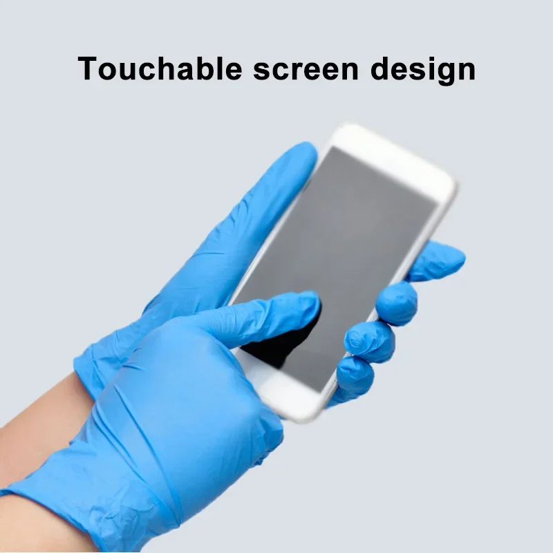 100PCS Blue Nitrile Disposable - Nitrile Mechanic Glove review and price