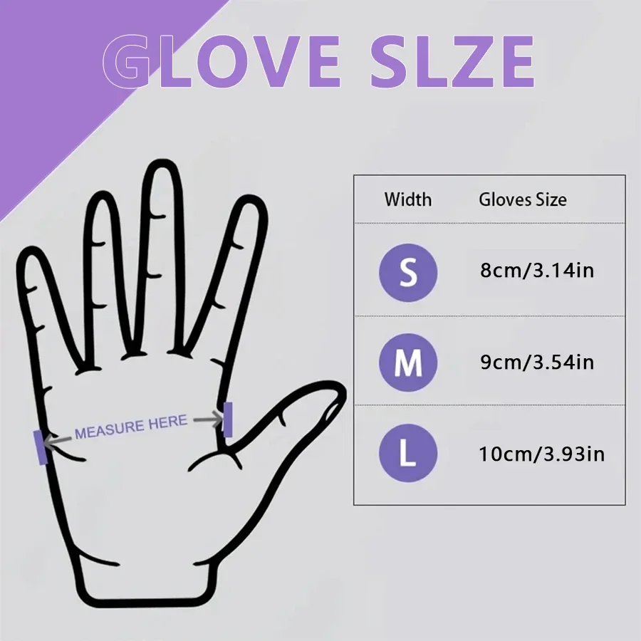10-100pcs Disposable Purple Ni - Nitrile Mechanic Glove review and price