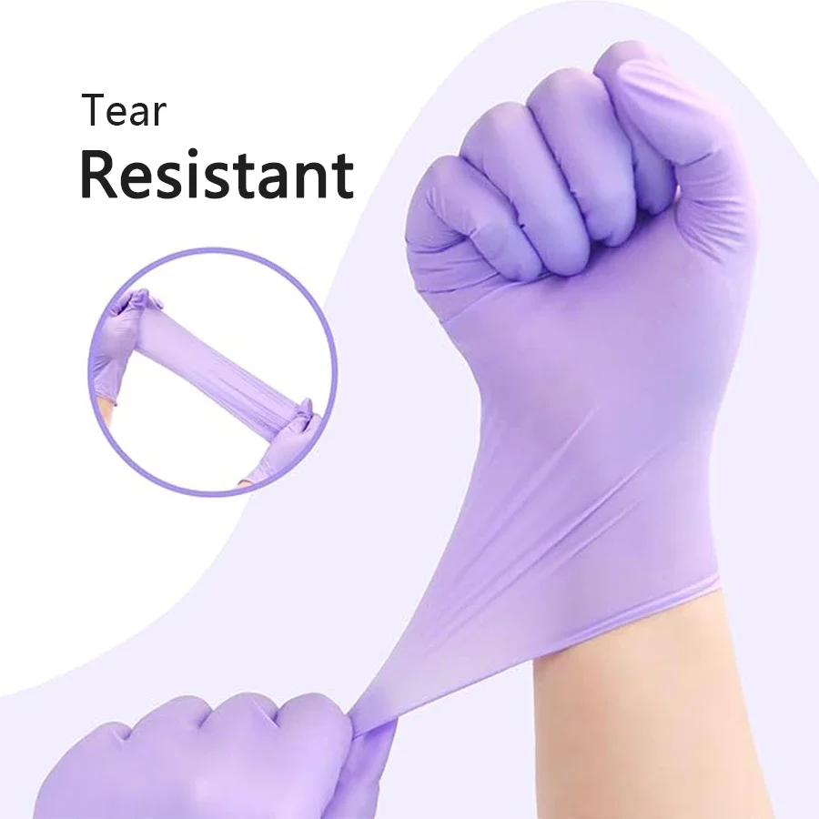 10-100pcs Disposable Purple Ni - Nitrile Mechanic Glove review and price