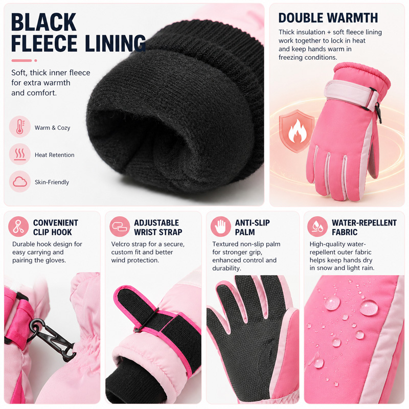 Kids Winter Ski Gloves Waterpr - Gardening Glove Waterproof review and price