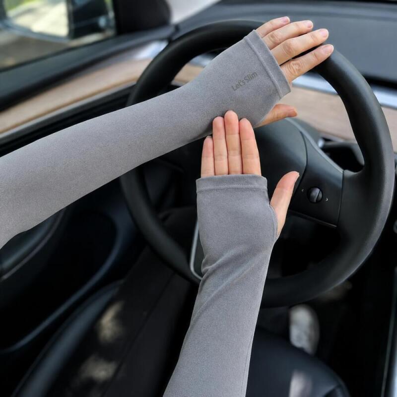 3 Pairs Ice Sleeves Stylish Si - Fingerless Glove Knit review and price