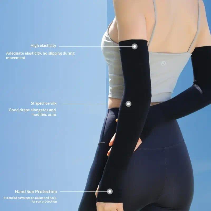 3 Pairs Ice Sleeves Stylish Si - Fingerless Glove Knit review and price