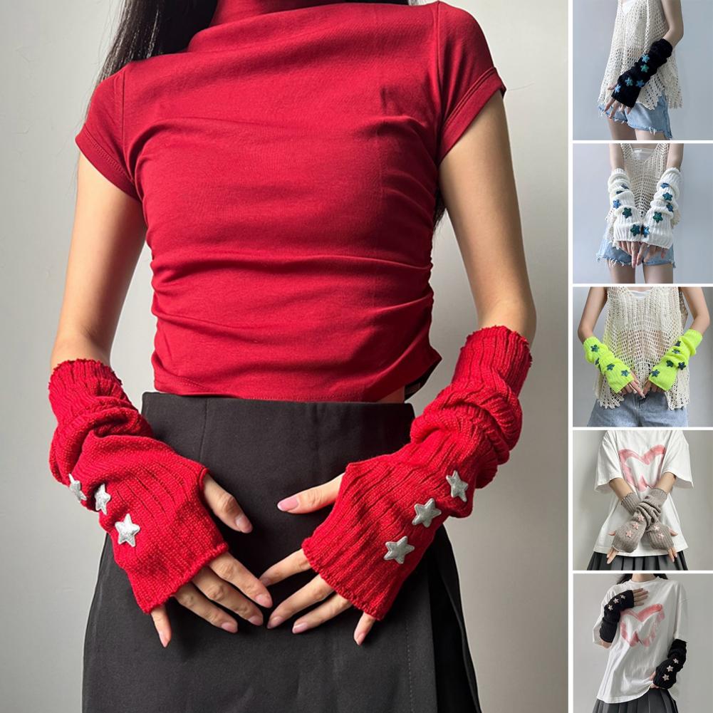 Women's Autumn Winter Warm Sta - Fingerless Glove Knit review and price