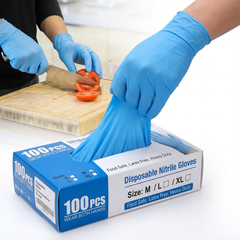 100pcs Heavy Duty Nitrile Disp - Nitrile Mechanic Glove review and price