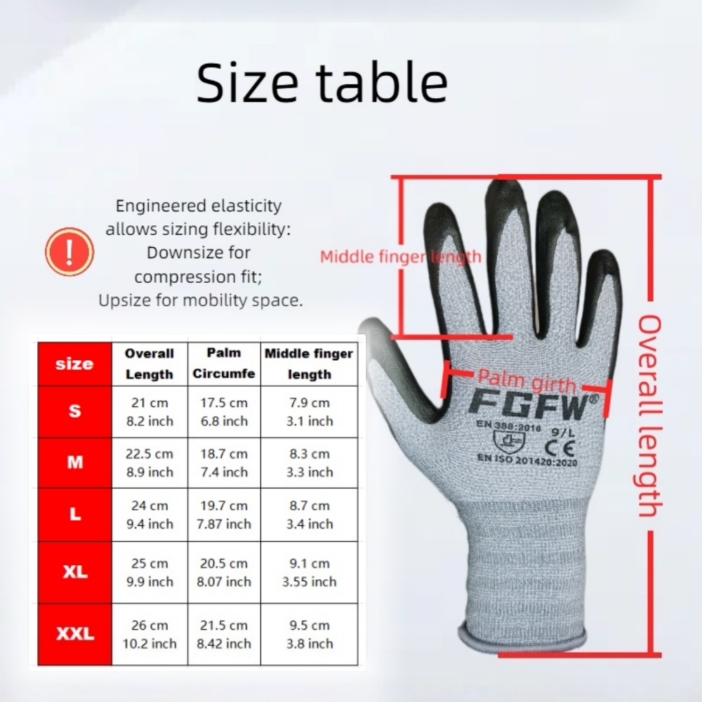3 Pairs Soft Breathable Spande - Nitrile Mechanic Glove review and price