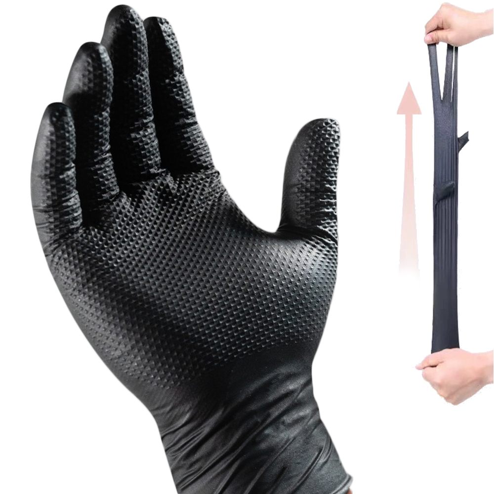 Heavy Duty Nitrile Gloves 8Mil - Nitrile Mechanic Glove review and price