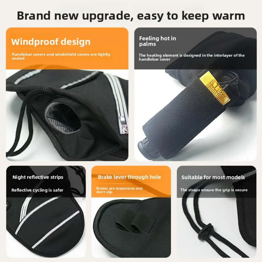 Motorcycle Handlebar Covers Wi - Heat Resistant Glove review and price