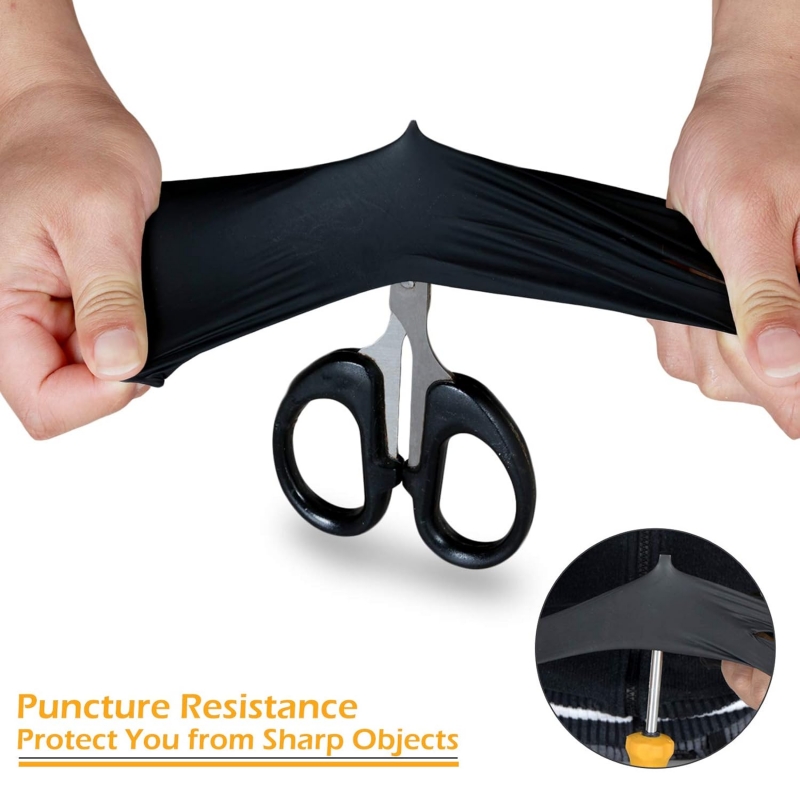 100PCS Black Nitrile Gloves Di - Latex Disposable Glove review and price